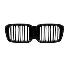 Iconic Glow tipo illuminato griglie a doppio rene con doppia lamella per BMW X3 G01, X4 G02 2022-2024, Nero lucido