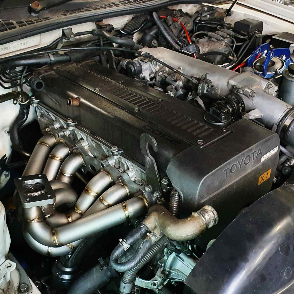 Collettore di Scarico RS Toyota Supra MK3 A70 / JZX90 Chaser Cresta MK2 Top Mount 1JZ Non VVTi - foto 3