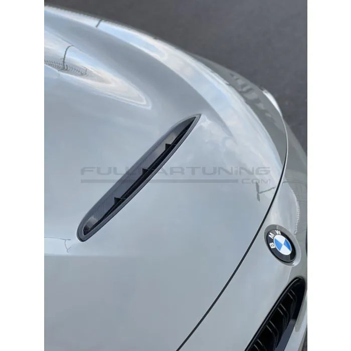CarbonWorks Prese d'aria cofano in carbonio per BMW M3 F80 2014-2018 e M4 F82 2014-2022 - foto 5