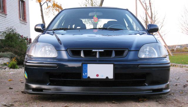 Griglia Mugen Style SK-Import Nera Honda Civic EJ EK Pre-Facelift 1996-1998 - foto 2