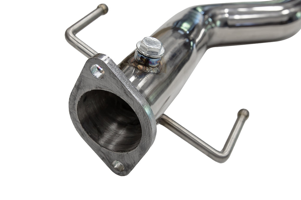 Downpipe TurboWorks in acciaio inox per Mitsubishi Lancer Evo VII VIII IX 4G63 - vista 3