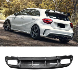 CarbonWorks Lip paraurti posteriore in carbonio per Mercedes-Benz Classe A W176 2013-2018 - foto 1