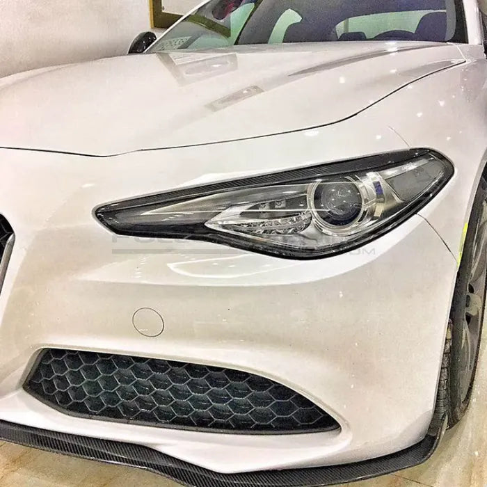 CarbonWorks Lip paraurti anteriore in carbonio per Alfa Romeo Giulia dal 2015 - foto 4