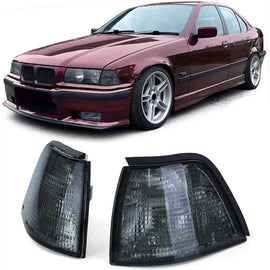 Freccia nero fumé coppia compatibile per Serie 3 BMW E36 berlina Touring compatto 90-98