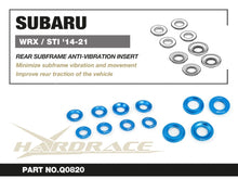Inserti antivibrazione telaietto posteriore Hardrace Subaru WRX e WRX STI VA – 8 pezzi – foto 2