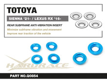 Inserti boccole telaietto posteriore Hardrace Lexus RX MK4 AL20 – kit 4 pezzi – foto 2