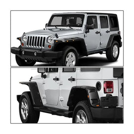 Parafanghi maggiorati Jeep Wrangler JK e JL con indicatori ambra