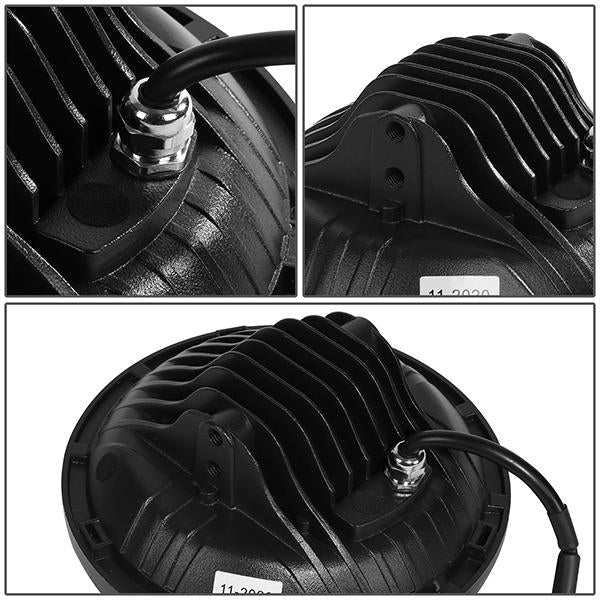 Fari LED 7 Pollici DRL SK-Import Neri Jeep Wrangler CJ Hummer e Mazda MX-5 NA - foto 5
