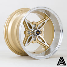 Cerchio in lega Autostar Kanji 14x9 4x100 ET13 Gold Polished Lip