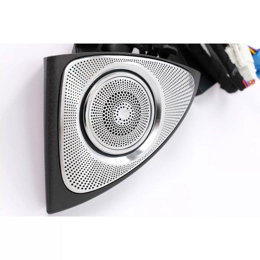 Kit AC bocchetta 7 colori LED rotativo Tweeters griglie copertura altoparlante per Mercedes Classe S W222 (2013-2020)