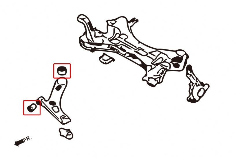 Kit boccole bracci inferiori anteriori Hardrace Hyundai e Kia – 4 pezzi – foto 2