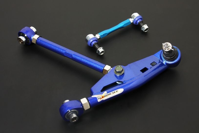 Kit bracci inferiori anteriori regolabili con snodi sferici Hardrace Toyota GT86 e GR86, Subaru BRZ e Scion FR-S – 6 pezzi – foto 1
