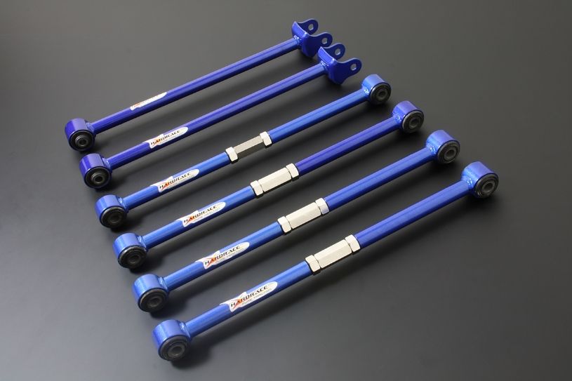 Kit bracci laterali e longitudinali posteriori regolabili Hardrace Toyota Corolla MK7 e MK8 – 6 pezzi – foto 1