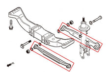 Kit bracci laterali posteriori regolabili con snodi sferici Hardrace Alfa Romeo 147, 156 e GT – 4 pezzi – foto 2