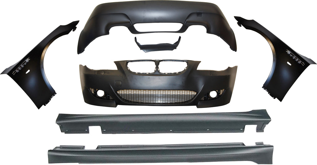 Body Kit BMW E60 04-09 E Parafanghi Look M5 ABS Parafanghi BMW E60,E61