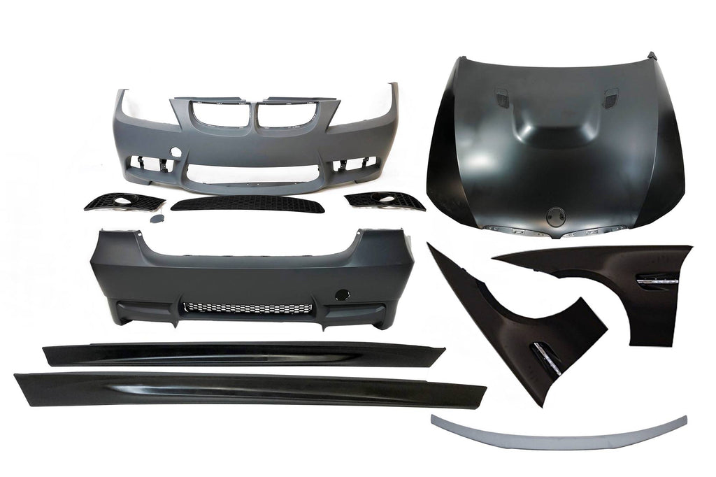 Body Kit BMW E90 05-08 Look M3 Parafanghi Look M5 ABS BMW E90,E91