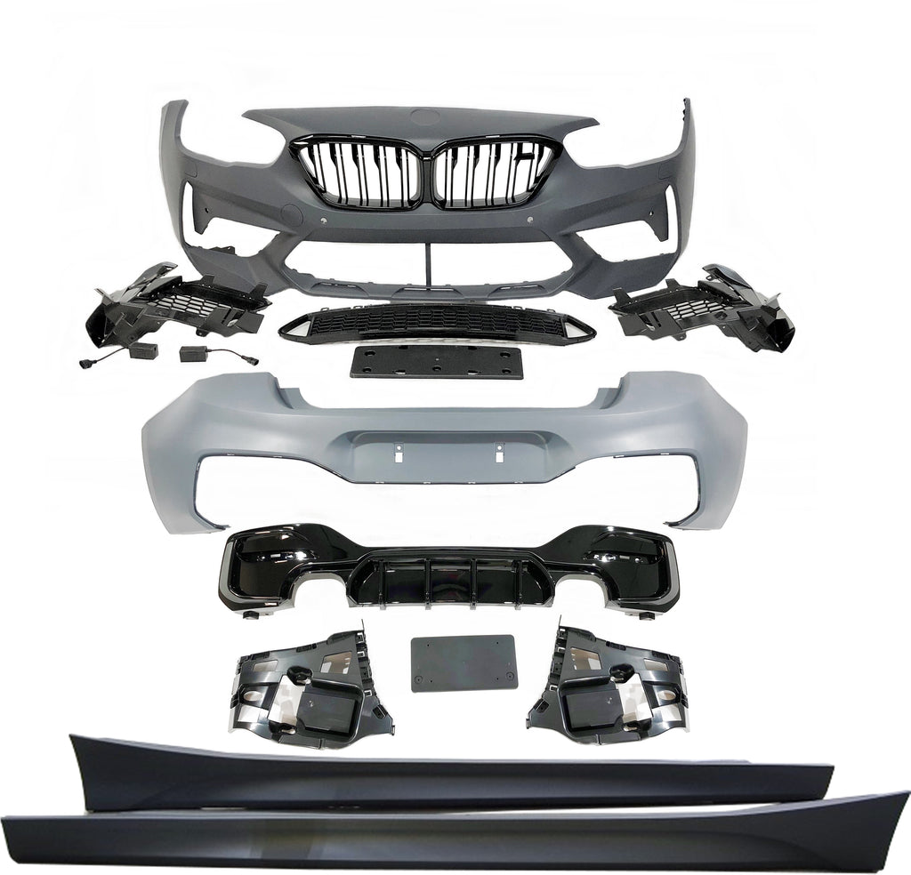Body Kit BMW F20 LCI Look M2C 2 Uscite doppio Nero lucido BMW F20