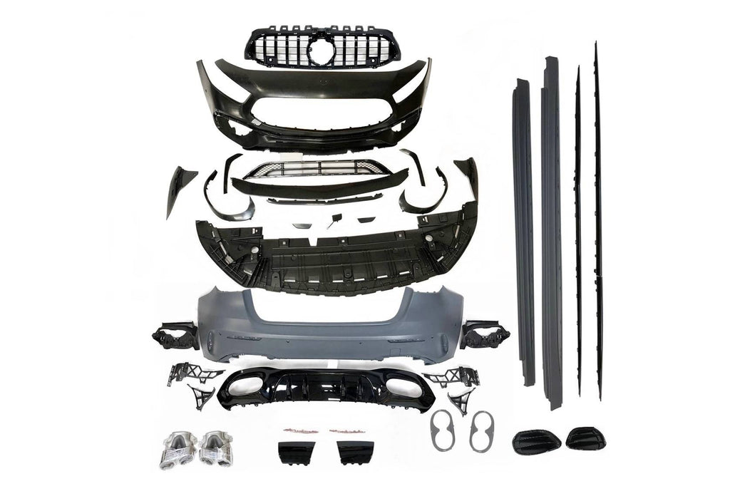 Body Kit Mercedes W177 2018-2023 look A45 S Grill GT Black Mercedes W177