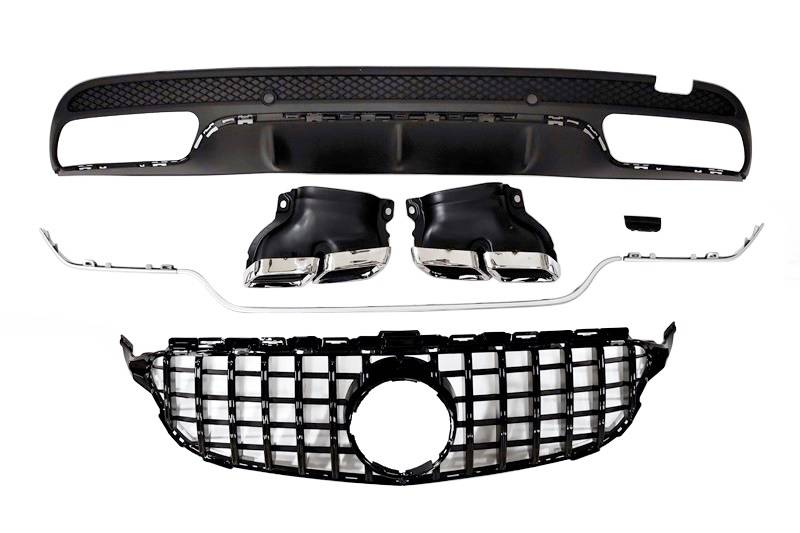 Body Kit Mercedes W205 2014-2018 4P / SW Look AMG C63 Mercedes W205