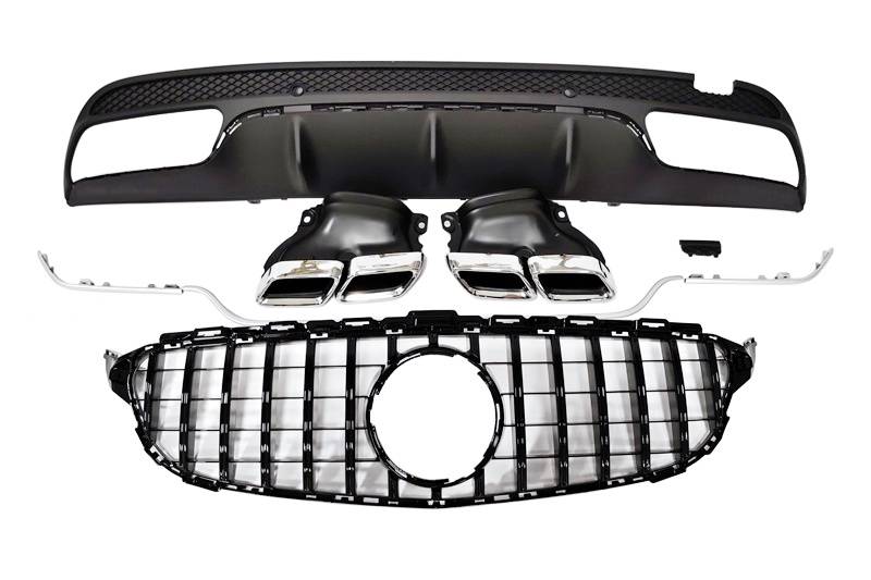 Body Kit Mercedes W205 2014-2018 4P / SW Look AMG C63 Mercedes W205