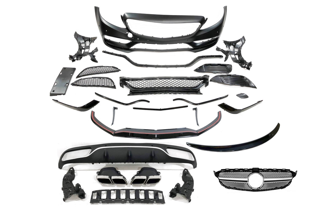 Body Kit Mercedes W205 2014-2018 Coupe Look AMG C63 Mercedes W205