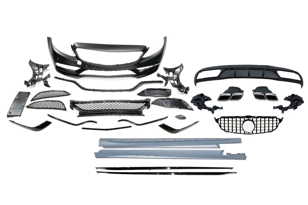 Body Kit Mercedes W205 2014-2018 4P / SW Look C63 Mercedes W205