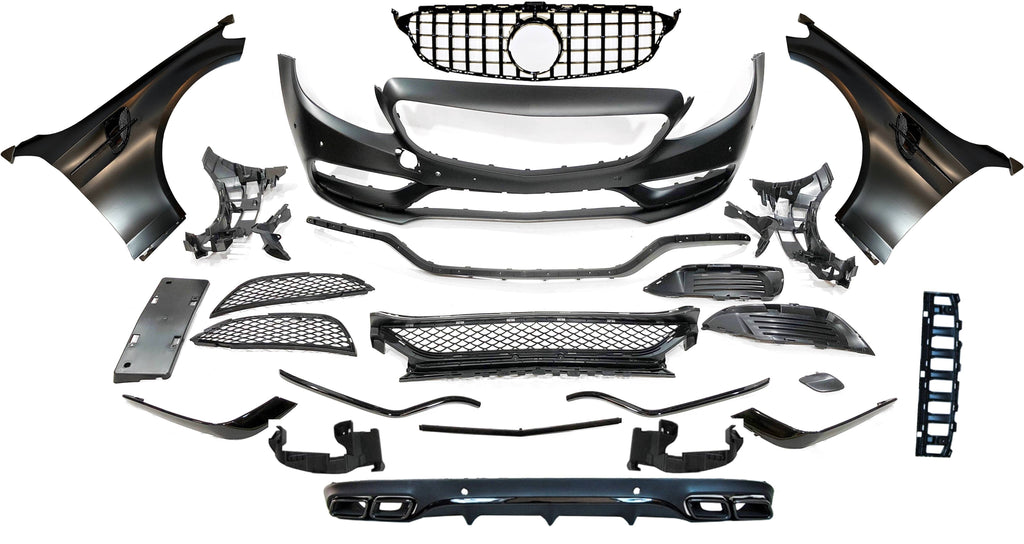 Body Kit Mercedes W205 2014-2018 Coupe Look AMG C63 Mercedes W205