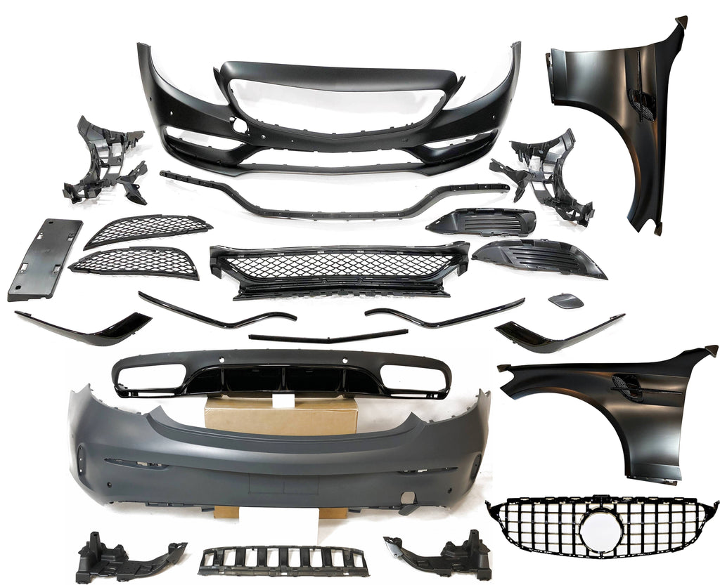 Body Kit Mercedes W205 2014-2018 Coupe Look AMG C63 Mercedes W205