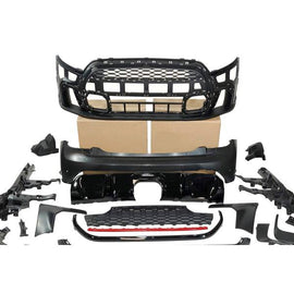 Kit 5 Pezzi Cover Griglie Fari Lucide Per Mini F55 F56 F57 (2014+) - Sostituzione ABS