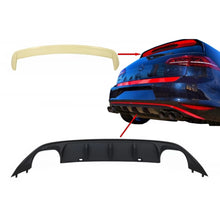 Kit Paraurti posteriore aria diffusore con Spoiler tetto per VW Golf 7 VII (2013-2017) ABT stile