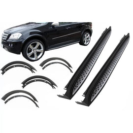 Kit Pedane laterali con allargamenti parafanghi passaruota per Mercedes Classe M ML W164 (2005-2011)