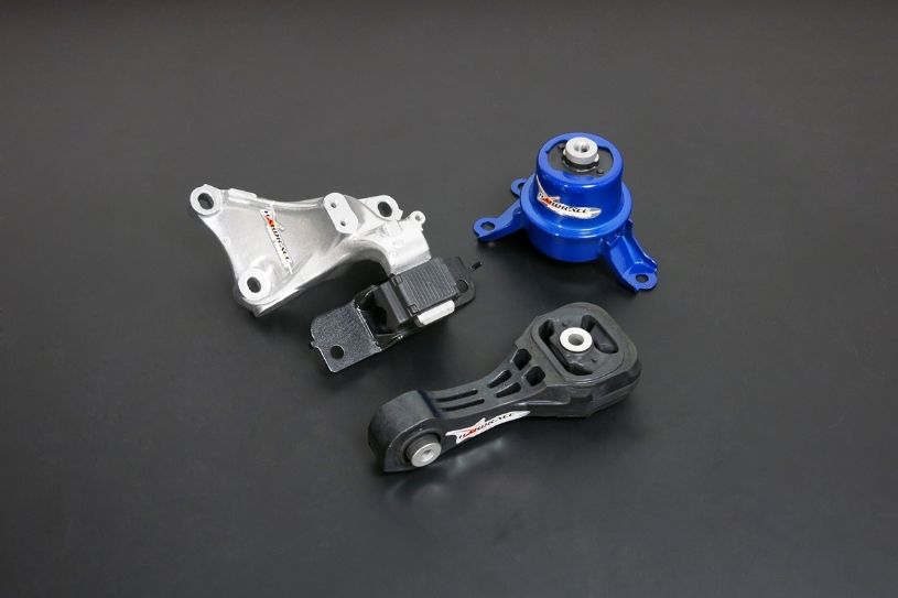 Kit supporti motore per competizione Hardrace Honda Jazz e Fit MK3 e City MK6 con cambio manuale – 3 pezzi – foto 1