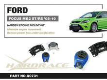 Kit supporti motore rinforzati Hardrace Ford Focus MK2 ST e RS – 3 pezzi – foto 2