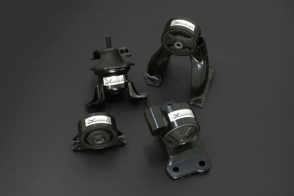 Kit supporti motore rinforzati Hardrace Mitsubishi Lancer / Mirage CS 2.0 e 2.4 con cambio manuale – 4 pezzi – foto 1