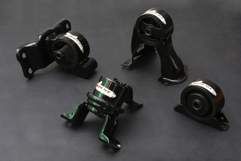 Kit supporti motore rinforzati Hardrace Mitsubishi Lancer Mirage CS con cambio manuale – 4 pezzi – foto 1