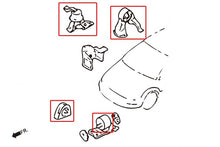 Kit supporti motore rinforzati Hardrace Mitsubishi Lancer Mirage CS con cambio manuale – 4 pezzi – foto 2