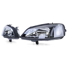 Klarglas Scheinwerfer Schwarz set Rechts Links per Opel Astra G 1997-2004