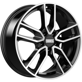 Cerchio in Lega Fondmetal INSPIRED KOROS (FMI06) 17x7.5 ET36 5x112 GLOSSY BLACK MACHINED