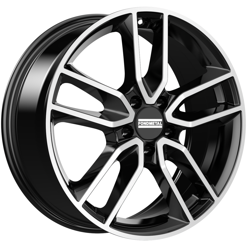 Cerchio in Lega Fondmetal INSPIRED KOROS (FMI06) 16x6.5 ET39 5x100 GLOSSY BLACK MACHINED