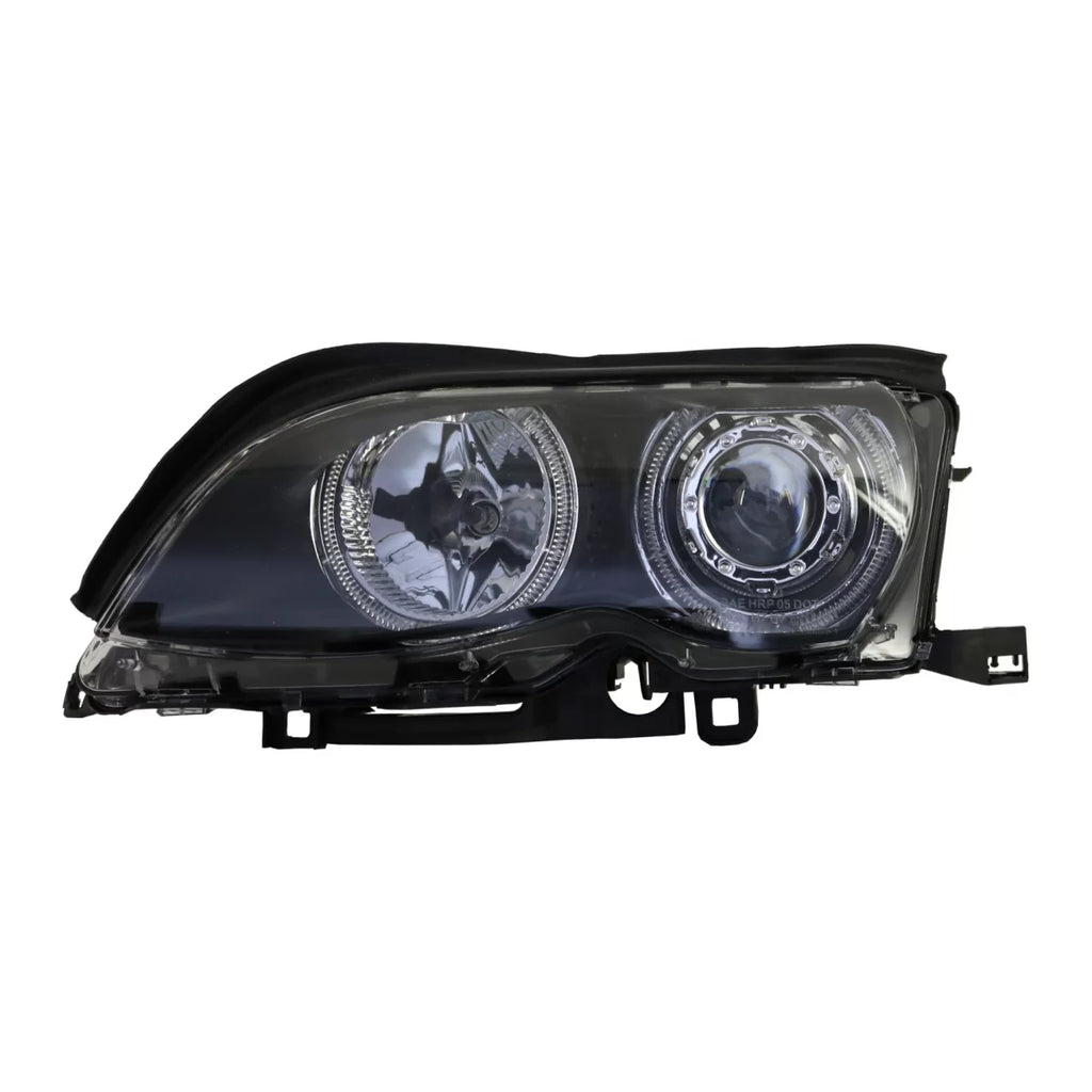 LED Angel Eyes fari anteriori per BMW Serie 3 E46 (09.2001-03.2005) xenon design nero