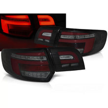 Carica l'immagine nel visualizzatore di Gallery, Barra LED rosso Fanali posteriori neri SEQ compatibile AUDI A3 8P 5D 08-12