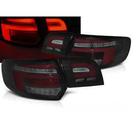 Barra LED rosso Fanali posteriori neri SEQ compatibile AUDI A3 8P 5D 08-12