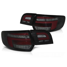 Carica l'immagine nel visualizzatore di Gallery, Barra LED rosso Fanali posteriori neri SEQ compatibile AUDI A3 8P 5D 08-12