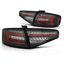 Carica l'immagine nel visualizzatore di Gallery, Barra LED Fanali posteriori neri SEQ compatibile AUDI A4 B8 12-15 berlina OEM LED