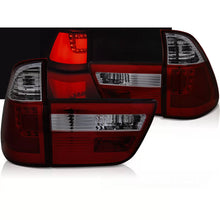 Carica l'immagine nel visualizzatore di Gallery, Barra LED Fanali posteriori rossi fumé compatibile BMW X5 E53 09.99-10.03