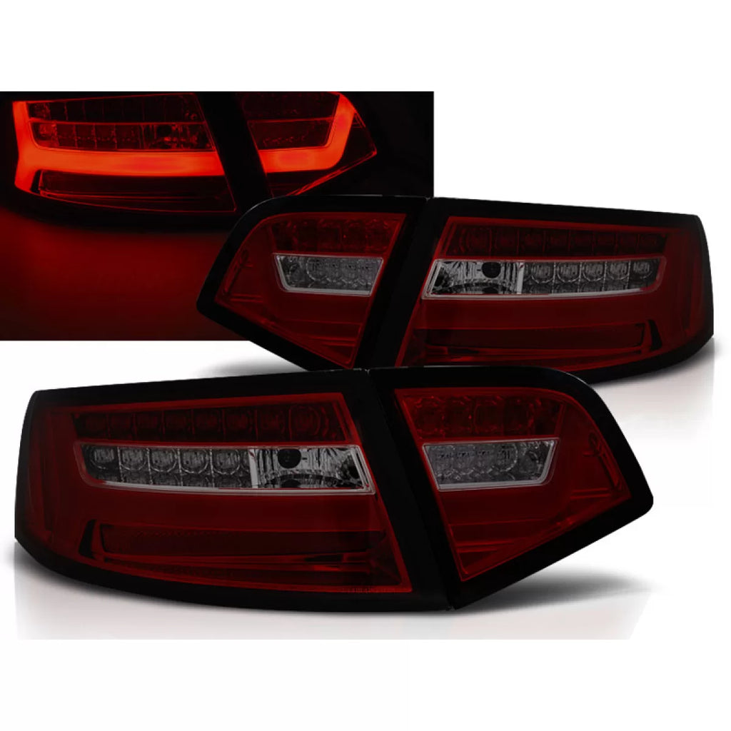 Barra LED Fanali posteriori rossi fumé SEQ compatibile AUDI A6 08-11 berlina
