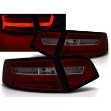 Carica l'immagine nel visualizzatore di Gallery, Barra LED Fanali posteriori rossi fumé SEQ compatibile AUDI A6 08-11 berlina