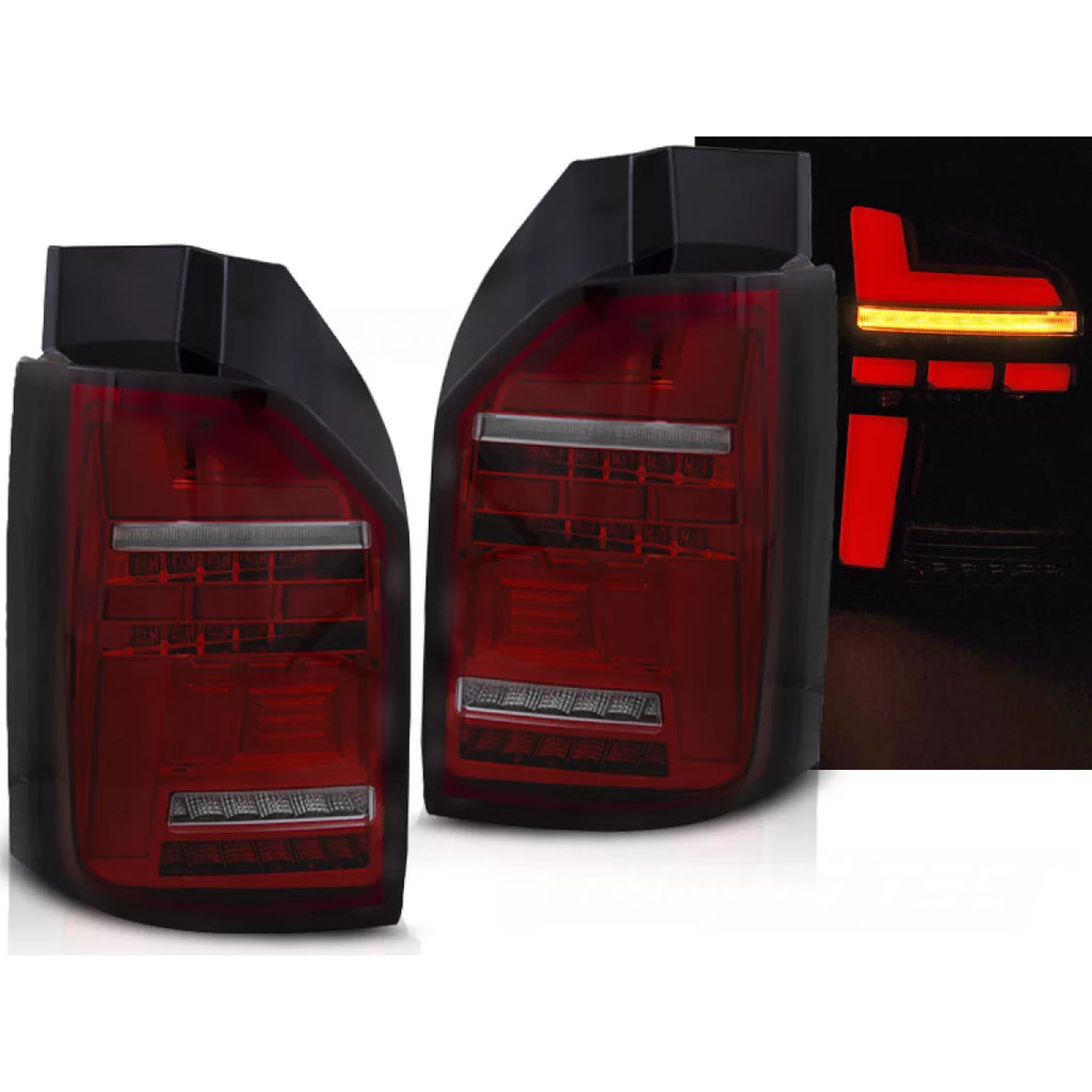 Barra LED Fanali posteriori rossi fumé SEQ compatibile VW T6.1 20- OEM lampadina