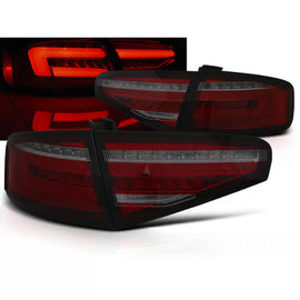 Barra LED Fanali posteriori rossi fumé SEQ compatibile AUDI A4 B8 12-15 berlina OEM lampadina