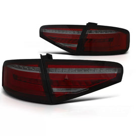 Barra LED Fanali posteriori rossi fumé SEQ compatibile AUDI A4 B8 12-15 berlina OEM LED